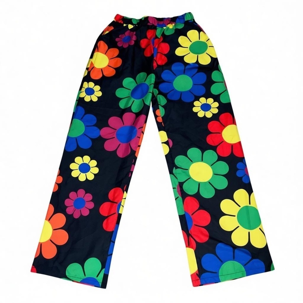 Colorful Floral Women's Pants - Picture 4 of 5